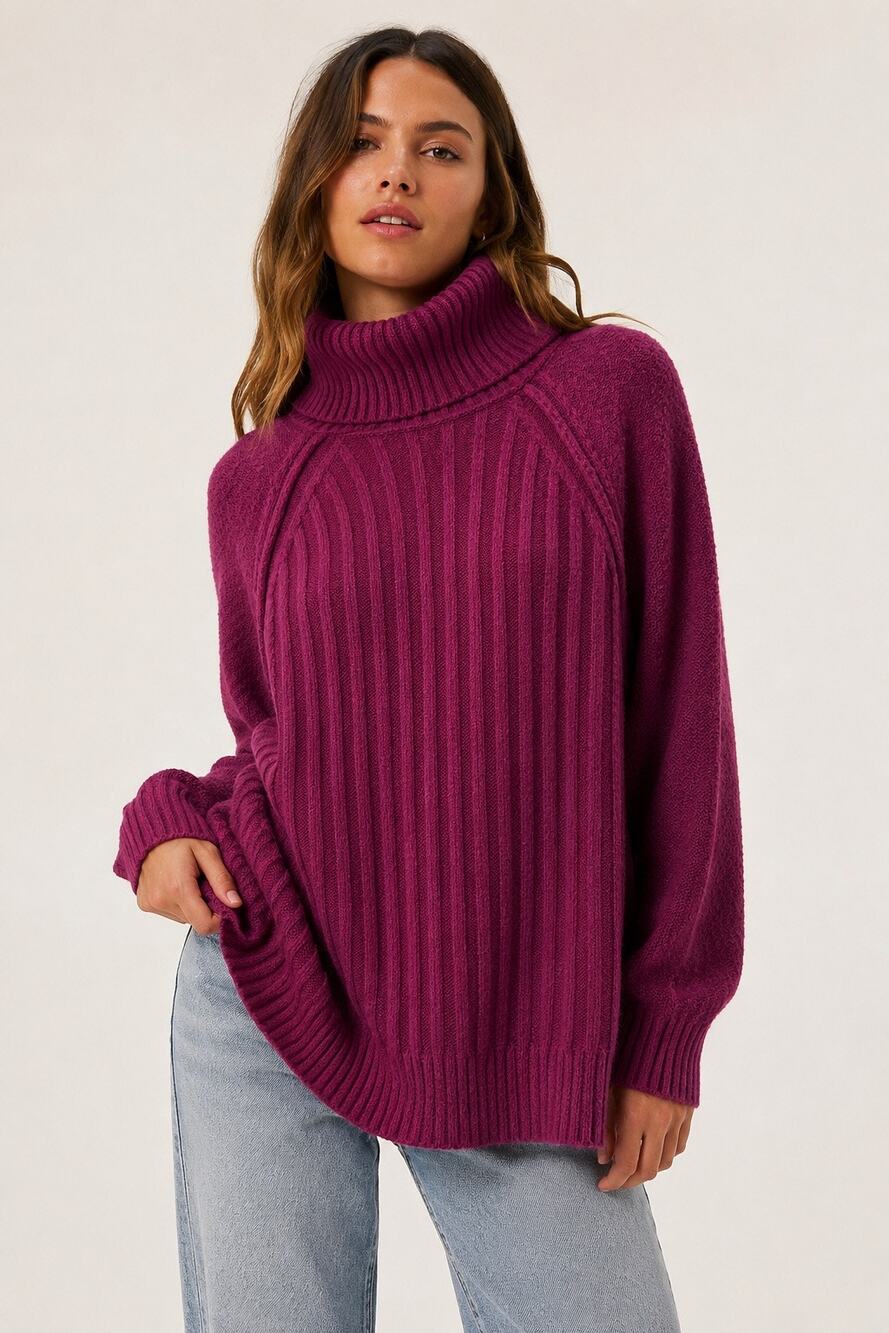 Free People Big City Turtleneck Sweater Size Small